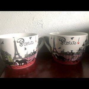 Set of Paris theme mugs 🐈‍⬛